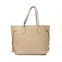 Louis Vuitton Neverfull MM Beige Empreinte Leather Tote Bag