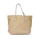 Louis Vuitton Neverfull MM Beige Empreinte Leather Tote Bag