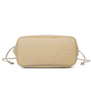 Louis Vuitton Neverfull MM Beige Empreinte Leather Tote Bag