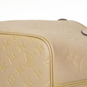 Louis Vuitton Neverfull MM Beige Empreinte Leather Tote Bag