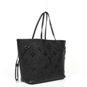 Louis Vuitton Neverfull MM Black Empreinte Leather Tote Bag
