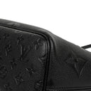 Louis Vuitton Neverfull MM Black Empreinte Leather Tote Bag