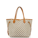 Louis Vuitton Neverfull MM Damier Azur Coated Canvas Tote Bag