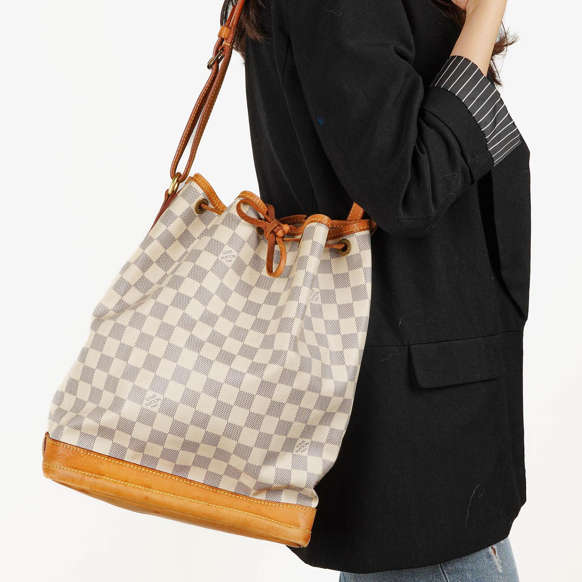 Louis Vuitton Noé Grande GM Damier Azur Canvas Shoulder Bag