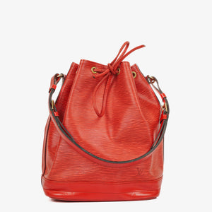 Sac à bandoulière Louis Vuitton Noe Grande GM en cuir Epi rouge