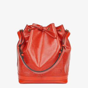 Sac à bandoulière Louis Vuitton Noé Grande GM en cuir EPI rouge