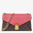 Louis Vuitton Pallas Rose Litchi Chain Monogram Canvas Bag