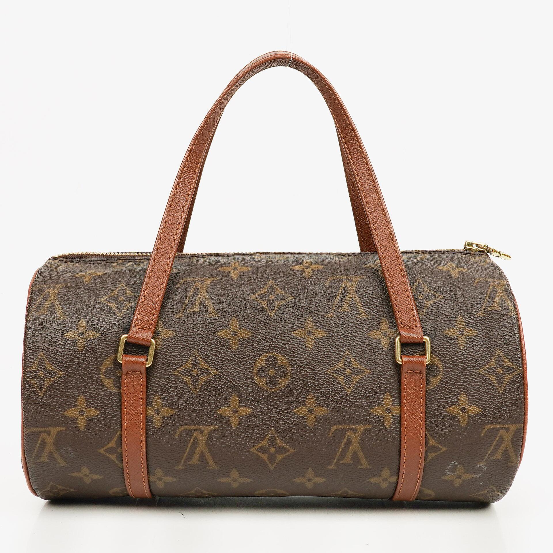 Louis Vuitton Papillon 25 Vintage Monogram Canvas Handbag
