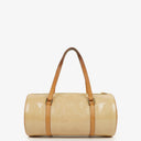 Louis Vuitton Papillon 30 Bedford Cream Beige Monogram Vernis Leather Bag