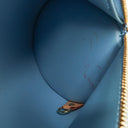 Louis Vuitton Papillon 30 Blue Monogram Vernis Leather Handbag