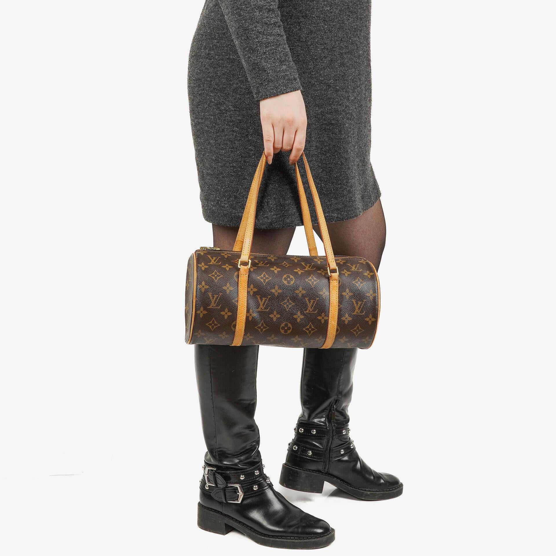 Louis Vuitton Papillon 30 Vintage Monogram Canvas Handbag
