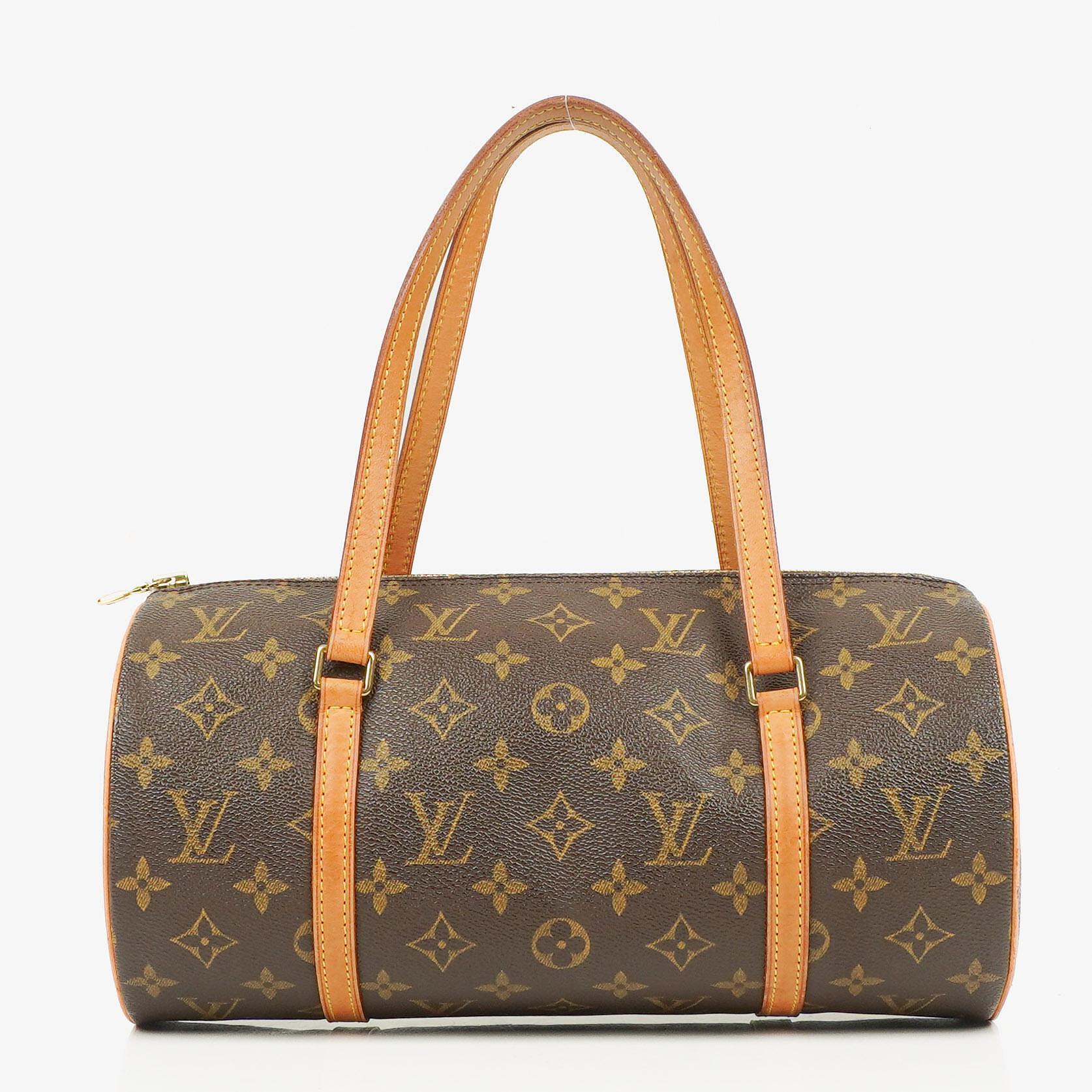 Louis Vuitton Papillon 30 Vintage Monogram Canvas Handbag With Mini Papillon Pochette