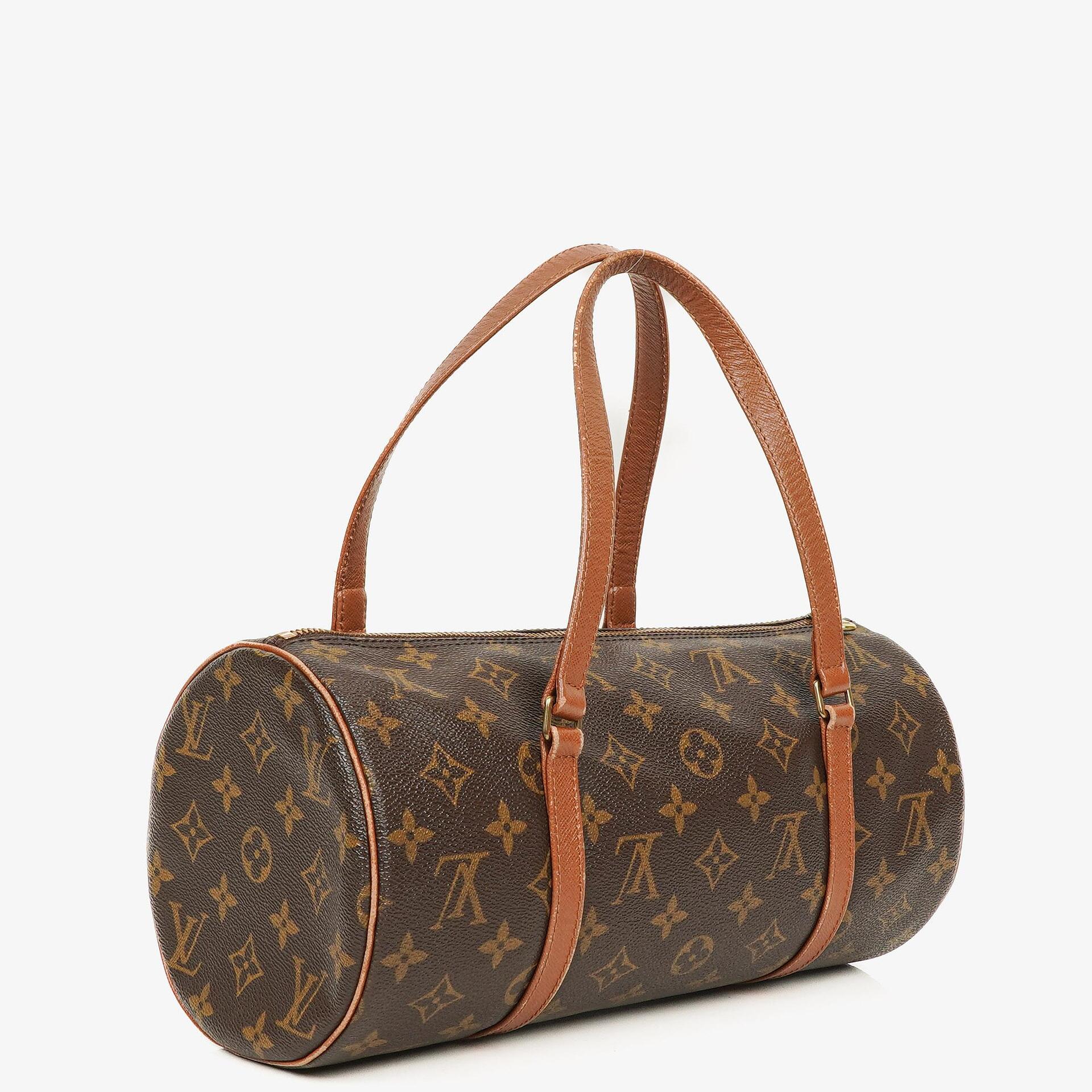 Louis Vuitton Papillon 30 Vintage Monogram Canvas Handbag With Mini Papillon Pochette