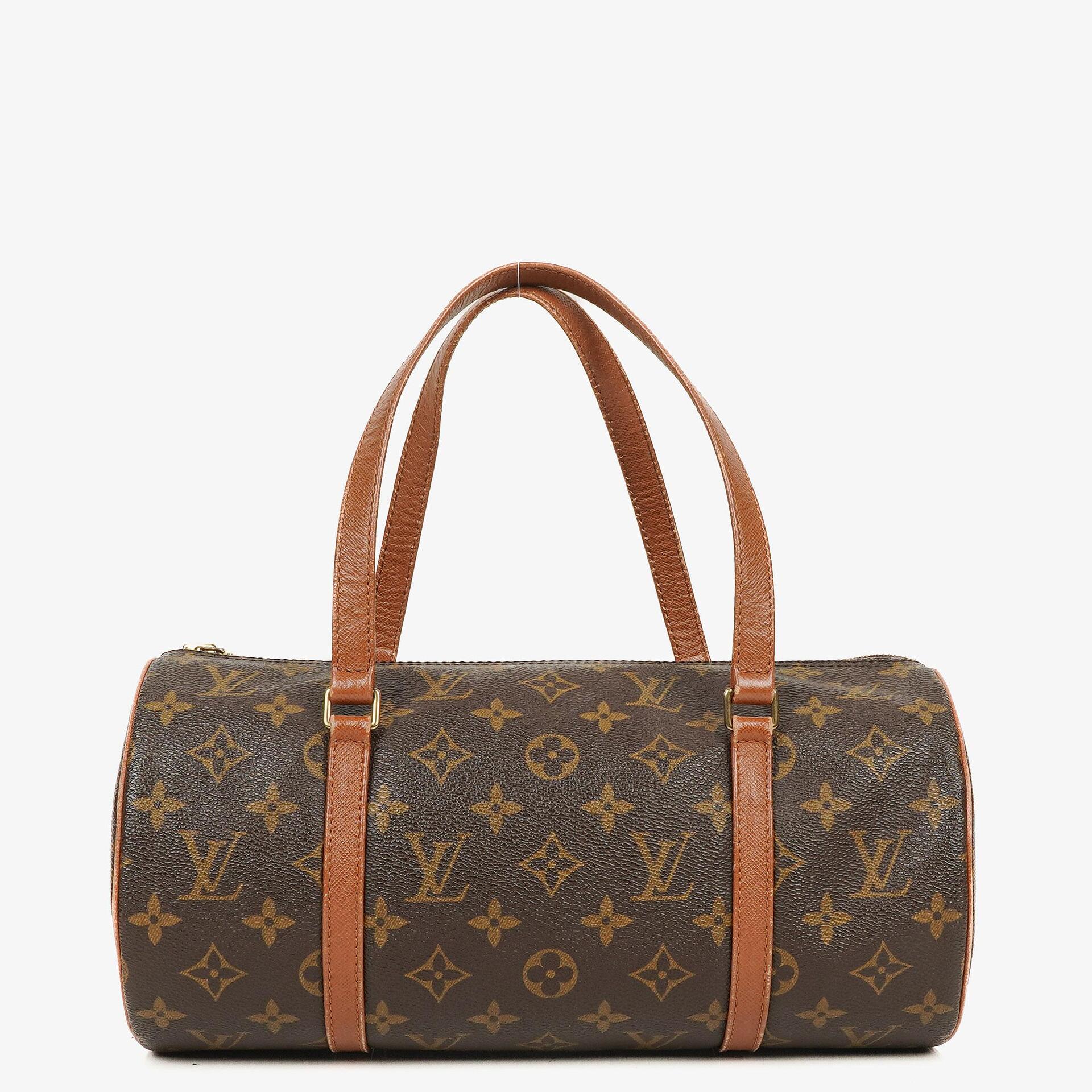 Louis Vuitton Papillon 30 Vintage Monogram Canvas Handbag With Mini Papillon Pochette