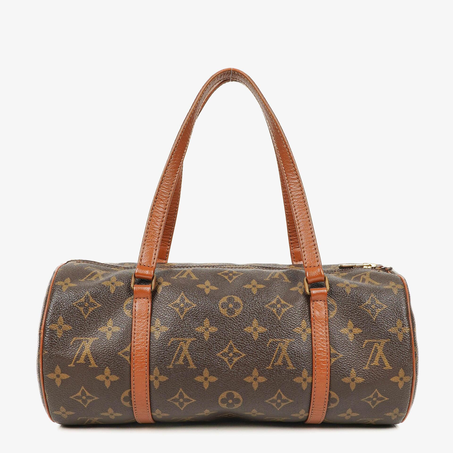 Louis Vuitton Papillon 30 Vintage Monogram Canvas Handbag With Mini Papillon Pochette