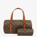 Louis Vuitton Papillon 30 Vintage Monogram Canvas Handbag With Mini Papillon Pochette