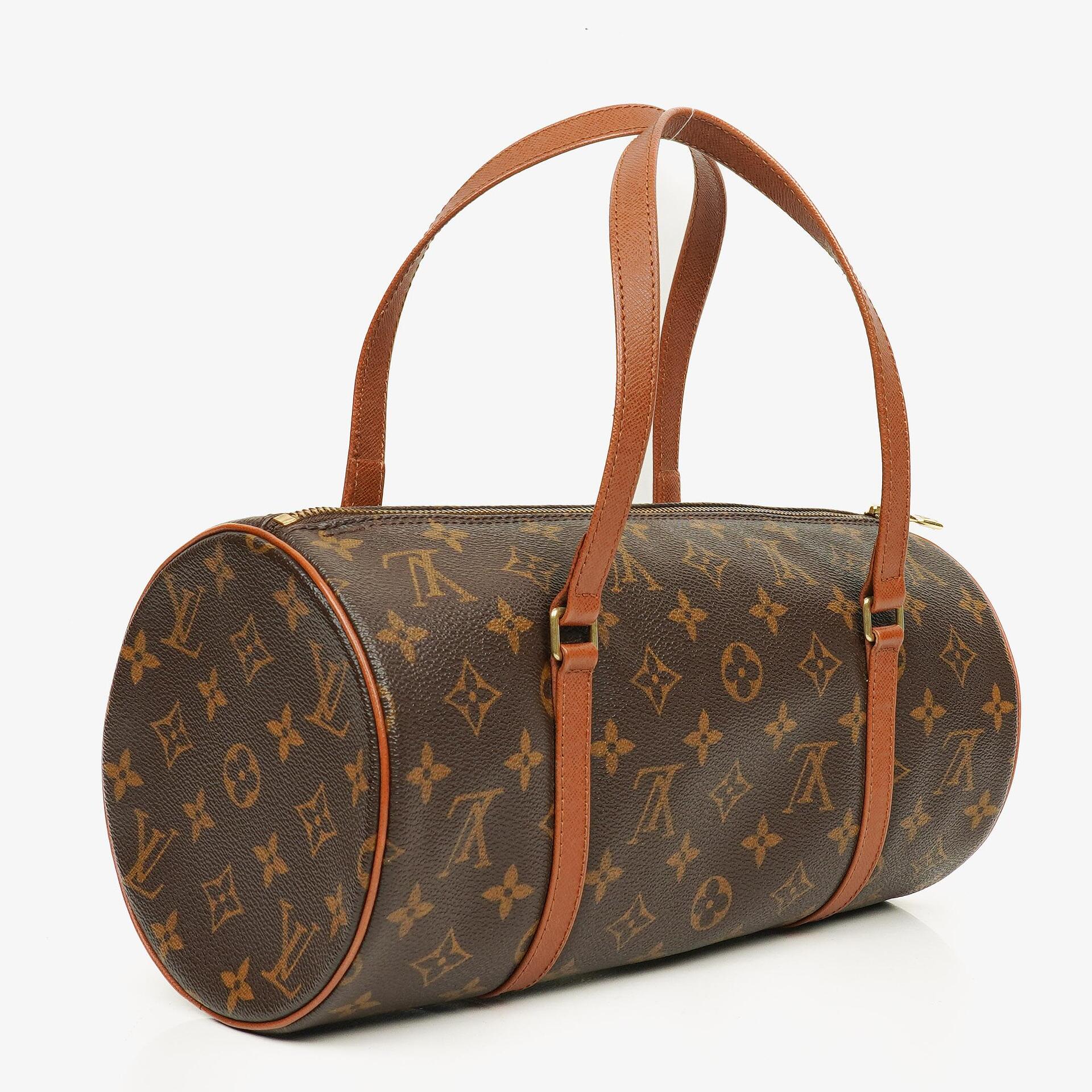 Louis Vuitton Papillon 30 Vintage Monogram Canvas Handbag With Mini Papillon Pochette