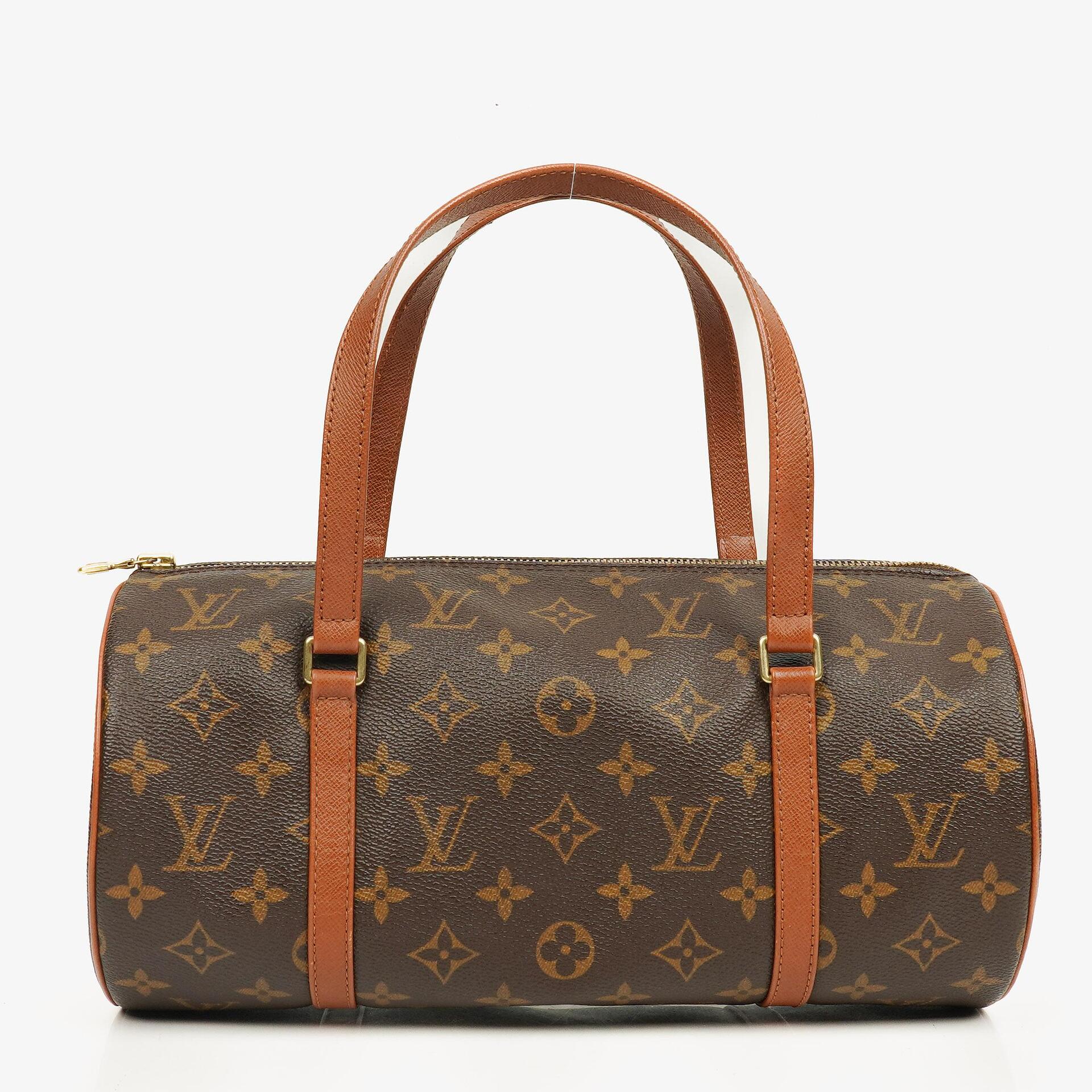 Louis Vuitton Papillon 30 Vintage Monogram Canvas Handbag With Mini Papillon Pochette