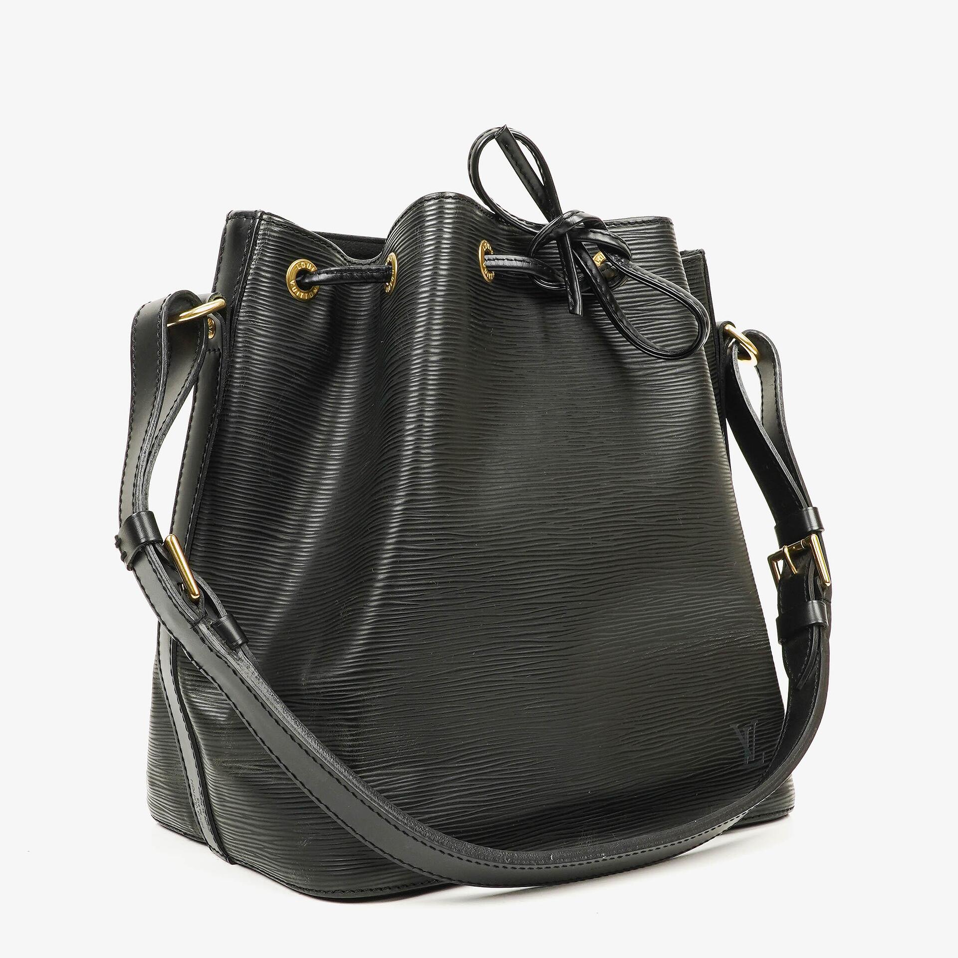 Louis Vuitton Petit Noe Black EPI Leather Shoulder Bag