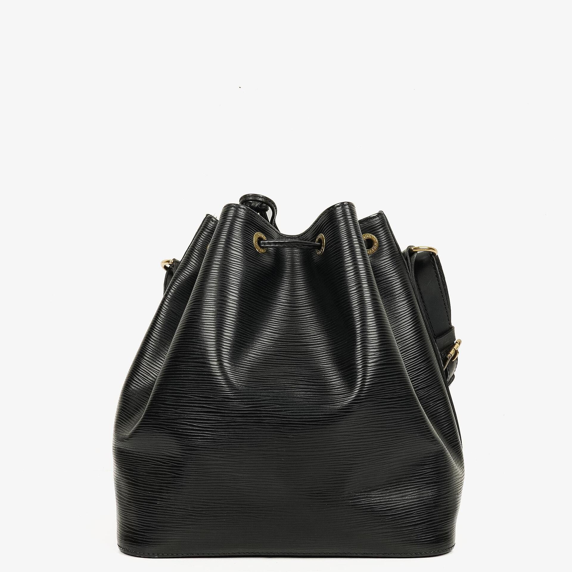 Louis Vuitton Petit Noe Black EPI Leather Shoulder Bag