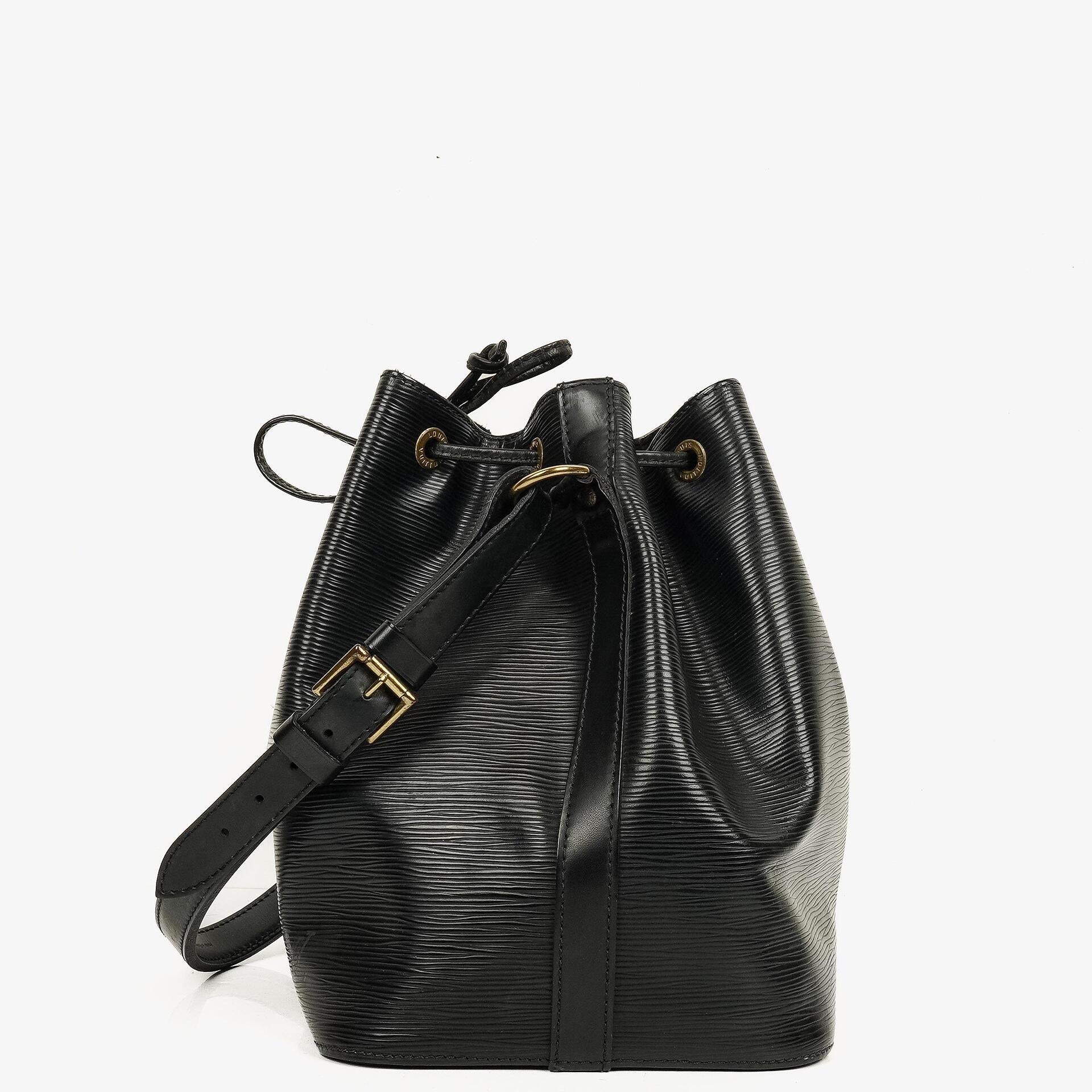 Louis Vuitton Petit Noe Black EPI Leather Shoulder Bag