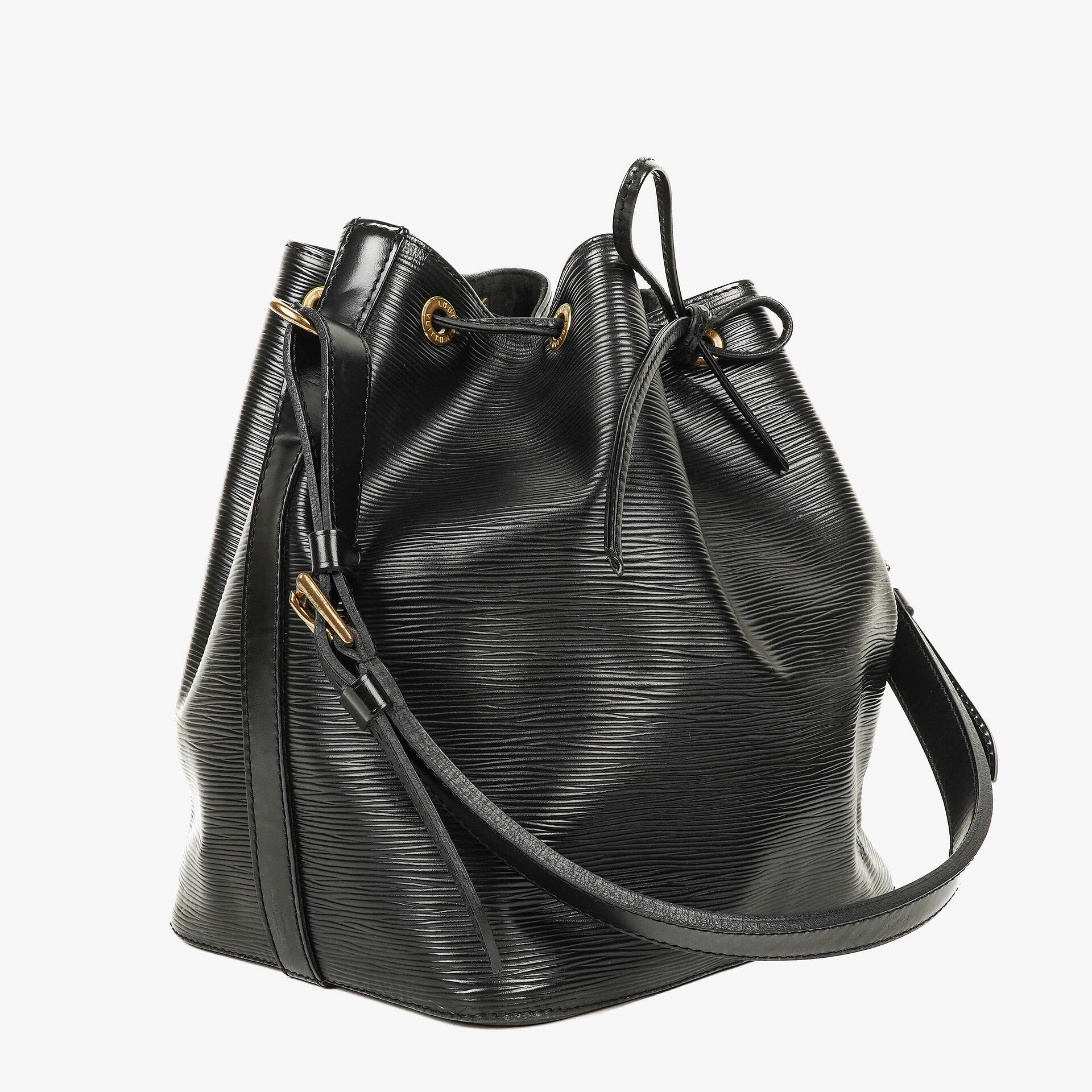 Louis Vuitton Petit Noe Black EPI Leather Shoulder Bag