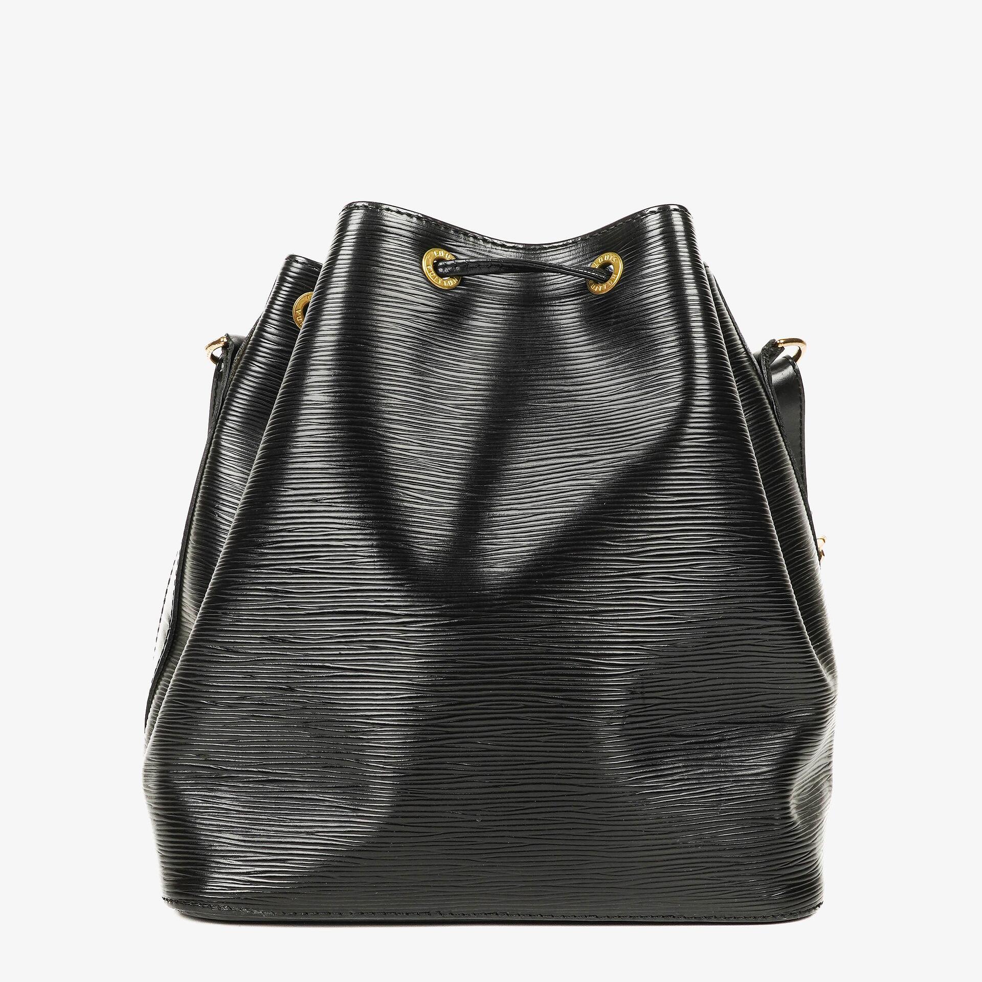 Louis Vuitton Petit Noe Black EPI Leather Shoulder Bag