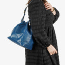 Louis Vuitton Petit Noe Blue EPI Leather Shoulder Bag