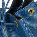 Louis Vuitton Petit Noe Blue EPI Leather Shoulder Bag