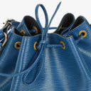 Louis Vuitton Petit Noe Blue EPI Leather Shoulder Bag