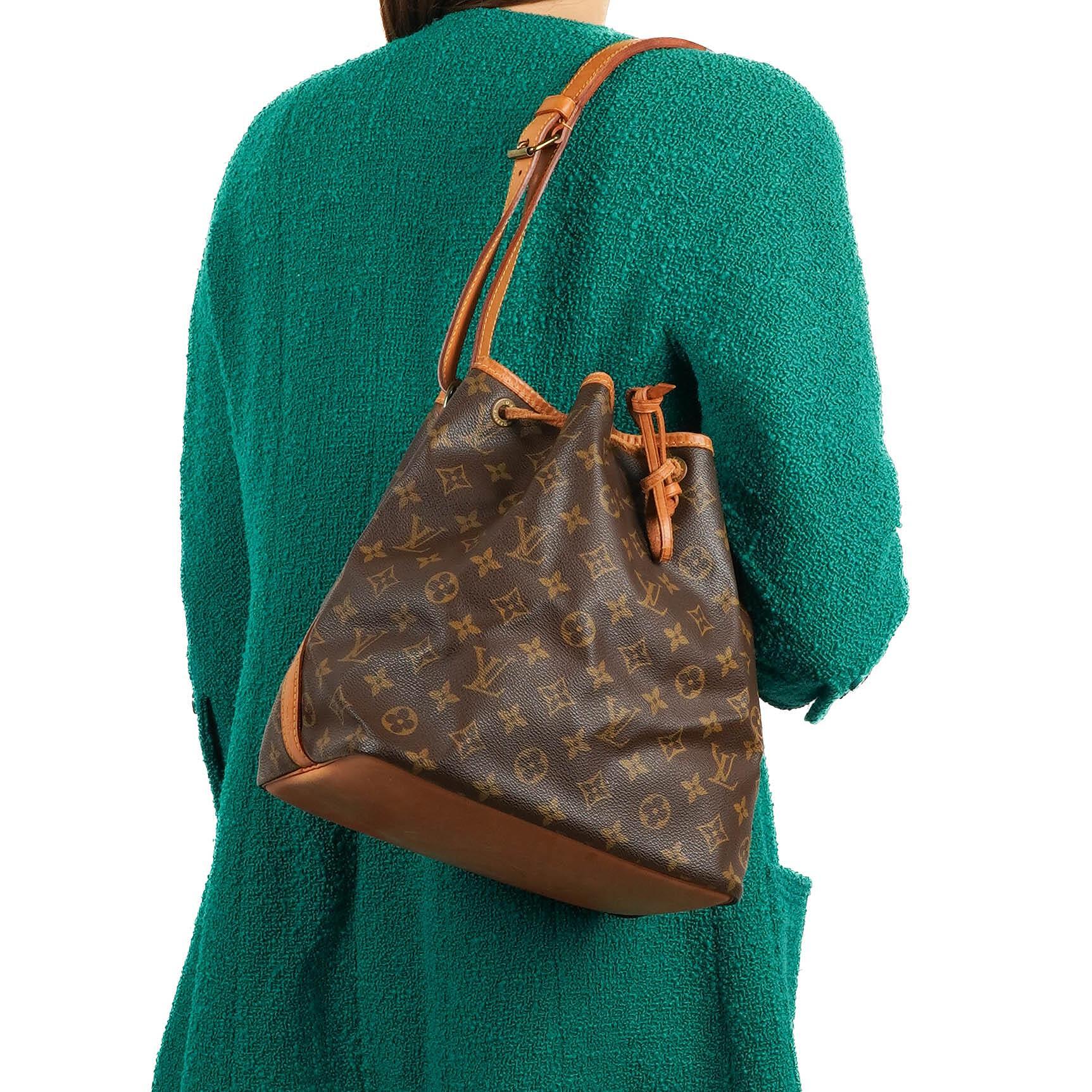 Louis Vuitton Petit Noe Monogram Canvas Shoulder Bag