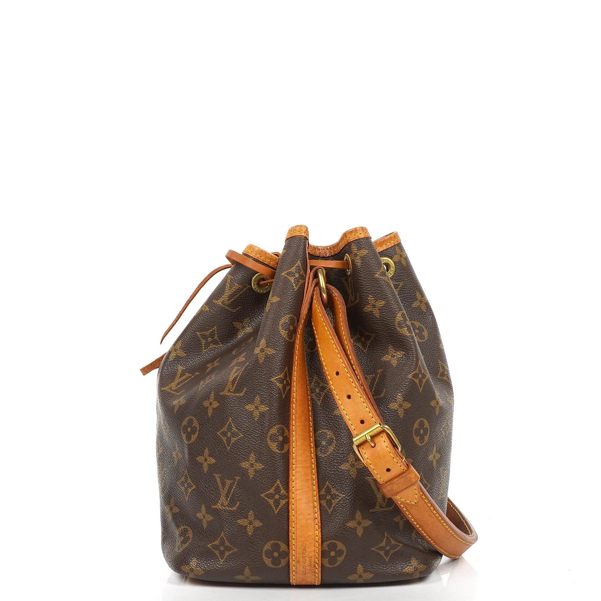 Louis Vuitton Petit Noe Monogram Canvas Shoulder Bag