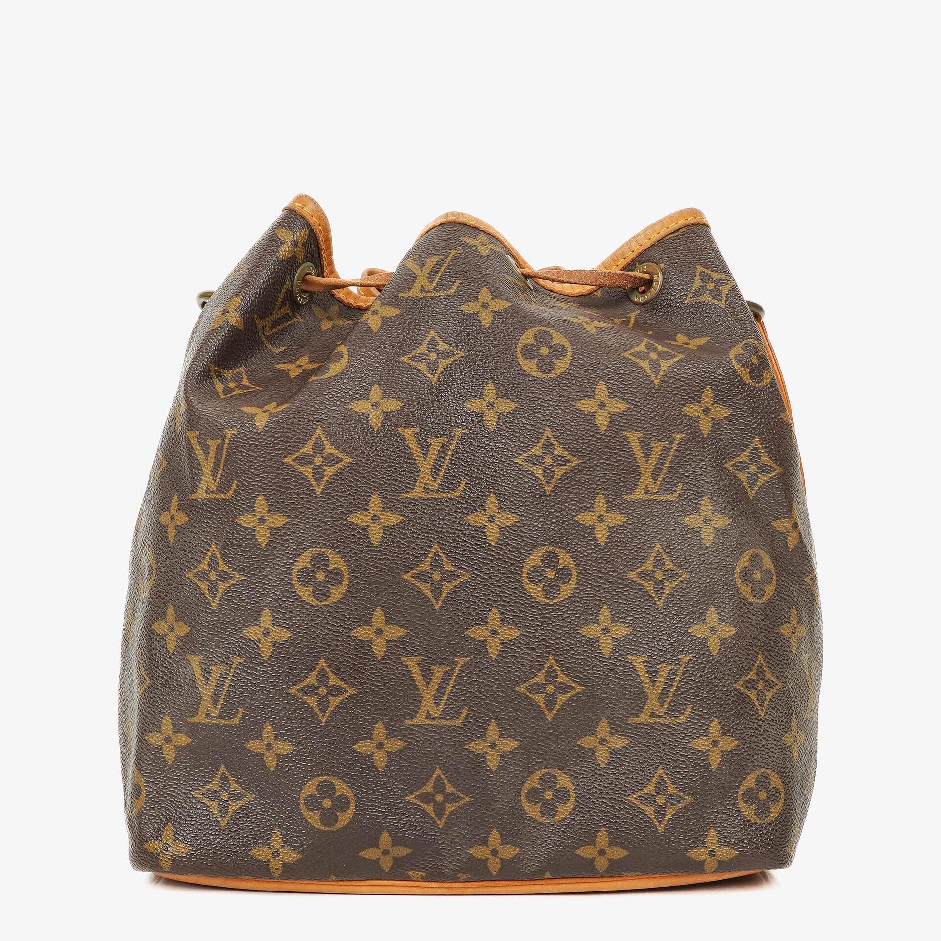 Louis Vuitton Petit Noe Monogram Canvas Shoulder Bag