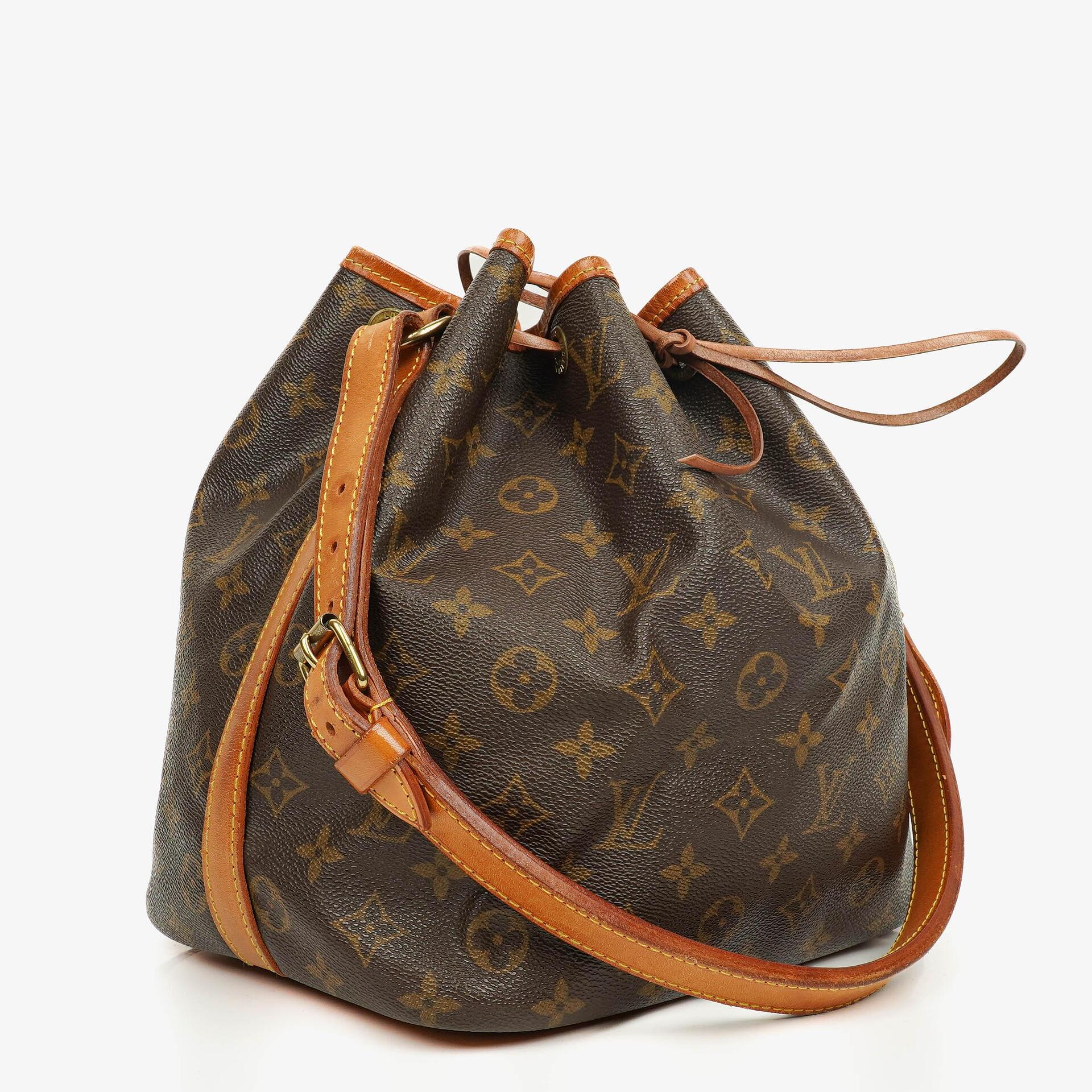 Louis Vuitton Petit Noe Monogram Canvas Shoulder Bag