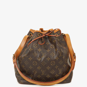 Louis Vuitton Petit Noe Monogram Canvas axelväska