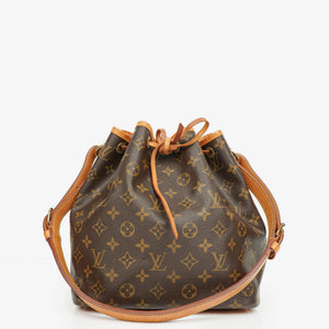 Borsa a tracolla Louis Vuitton Petit Noe in tela Monogram
