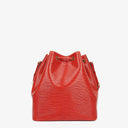 Louis Vuitton Petit Noe Red EPI Leather Shoulder Bag