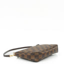 Louis Vuitton Pochette Accessoire Damier Ebebe Canvas Clutch Handbag