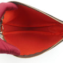 Louis Vuitton Pochette Accessoire Damier Ebebe Canvas Clutch Handbag