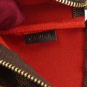 Louis Vuitton Pochette Accessoire Damier Ebebe Canvas Clutch Handbag