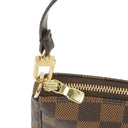 Louis Vuitton Pochette Accessoire Damier Ebebe Canvas Clutch Handbag