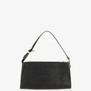 Louis Vuitton Pochette Accessoires Black EPI Leather Clutch Bag