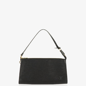 Louis Vuitton Pochette Accessoires Svart EPI Läder Clutchväska