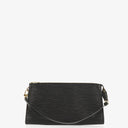 Louis Vuitton Pochette Accessoires Black EPI Leather Clutch Bag