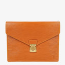 Louis Vuitton Pochette Documents In Cognac EPI Leather