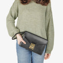 Louis Vuitton Pochette Sellier Dragonne Black Epi Clutch