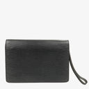 Louis Vuitton Pochette Sellier Dragonne Black Epi Clutch