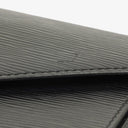 Louis Vuitton Pochette Sellier Dragonne Black Epi Clutch