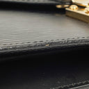 Louis Vuitton Pochette Sellier Dragonne Black Epi Clutch
