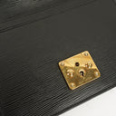 Louis Vuitton Pochette Sellier Dragonne Black Epi Clutch